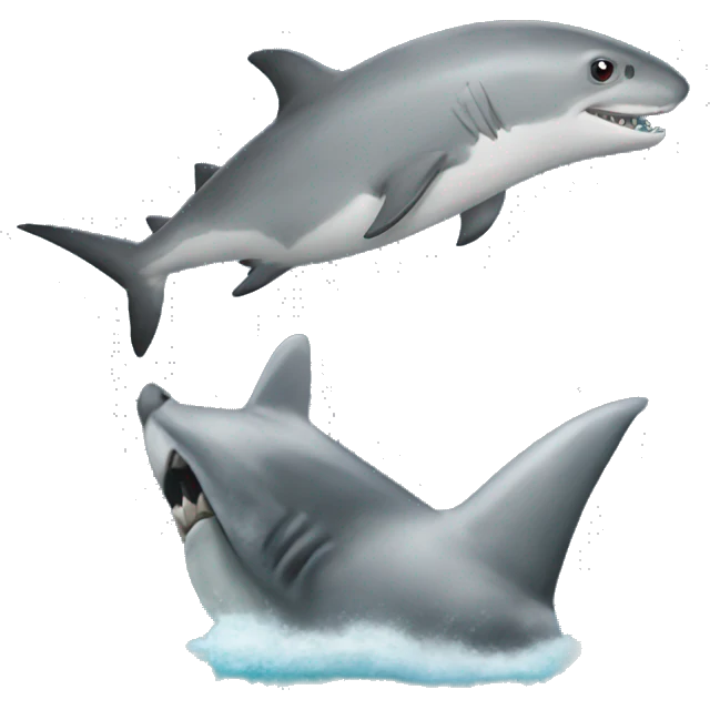 Horse in a shark emoji