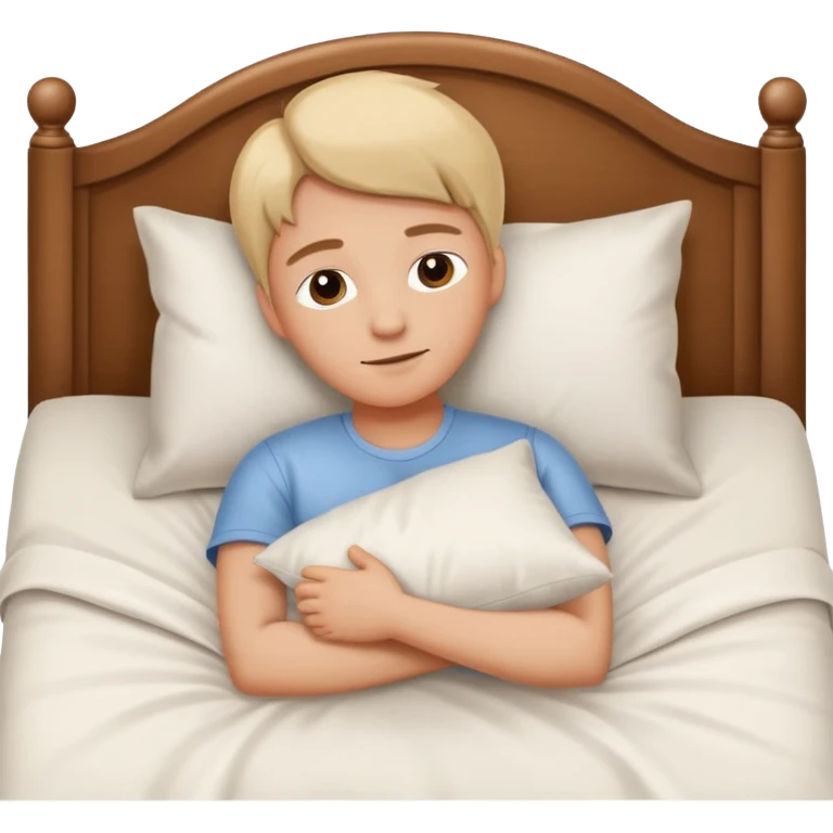 Person resting on a bed emoji