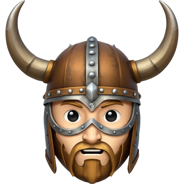 Solo el casco vikingo con cuernos sin cara de persona emoji