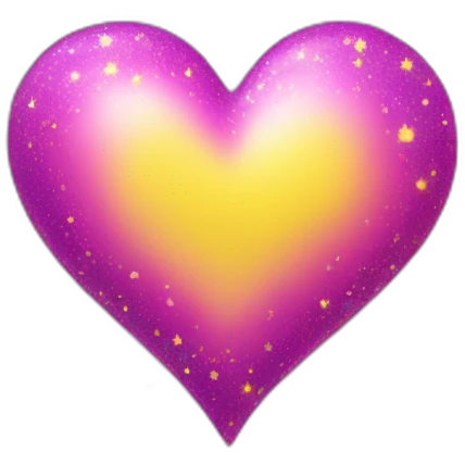 pink-and-purple-heart-with-yellow-sparkles emoji