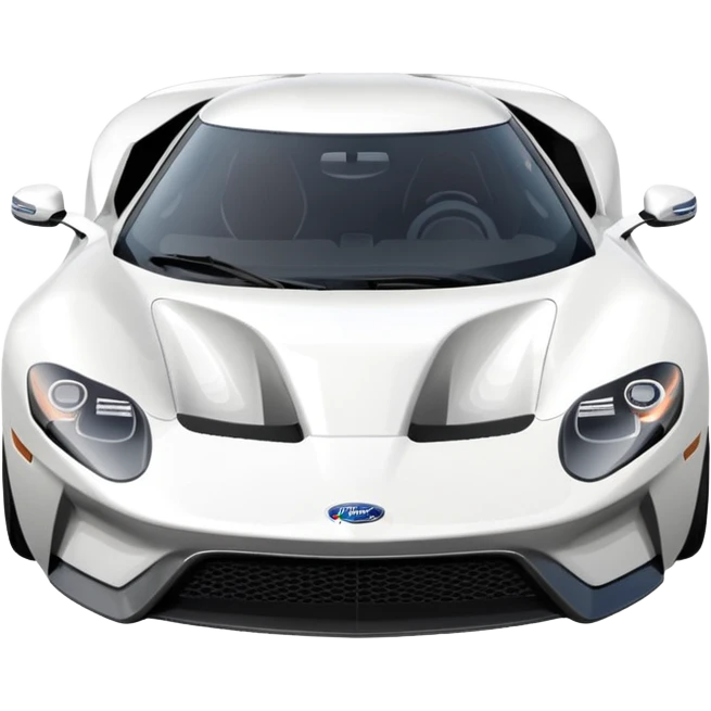 white ford gt emoji