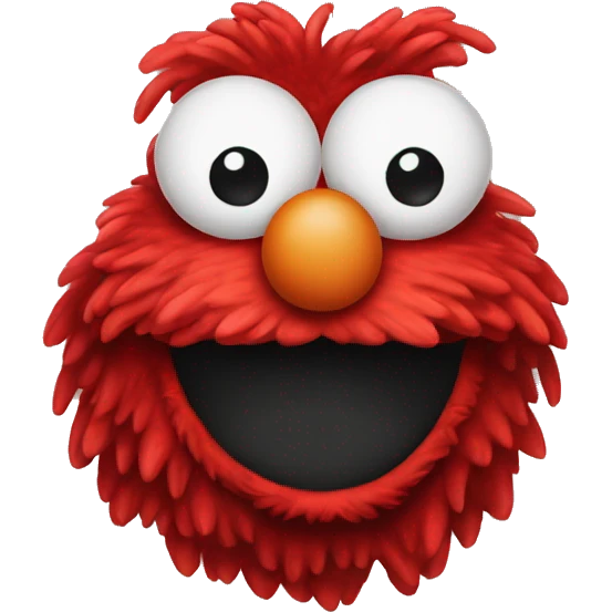 Cute Elmo head emoji