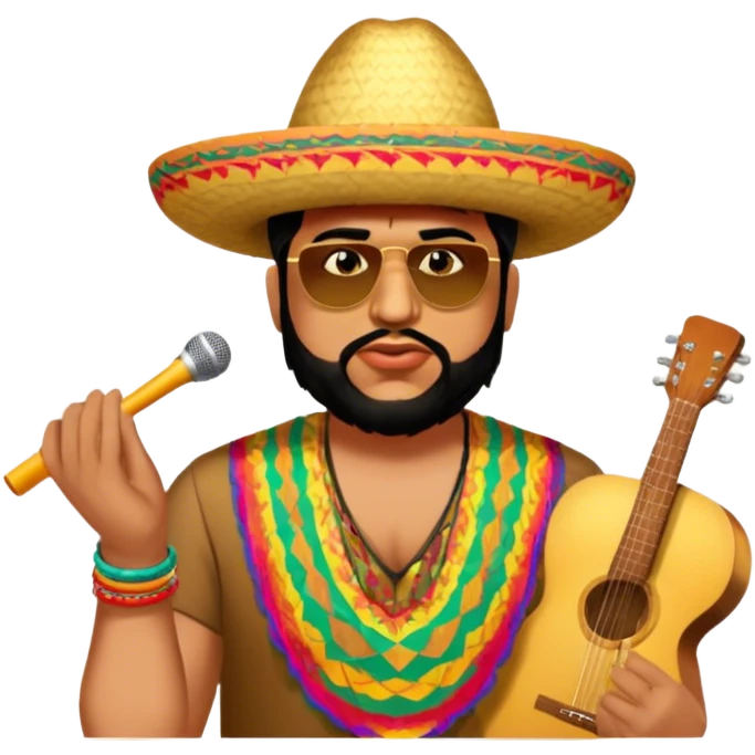 Vibrant Festival Singer emoji