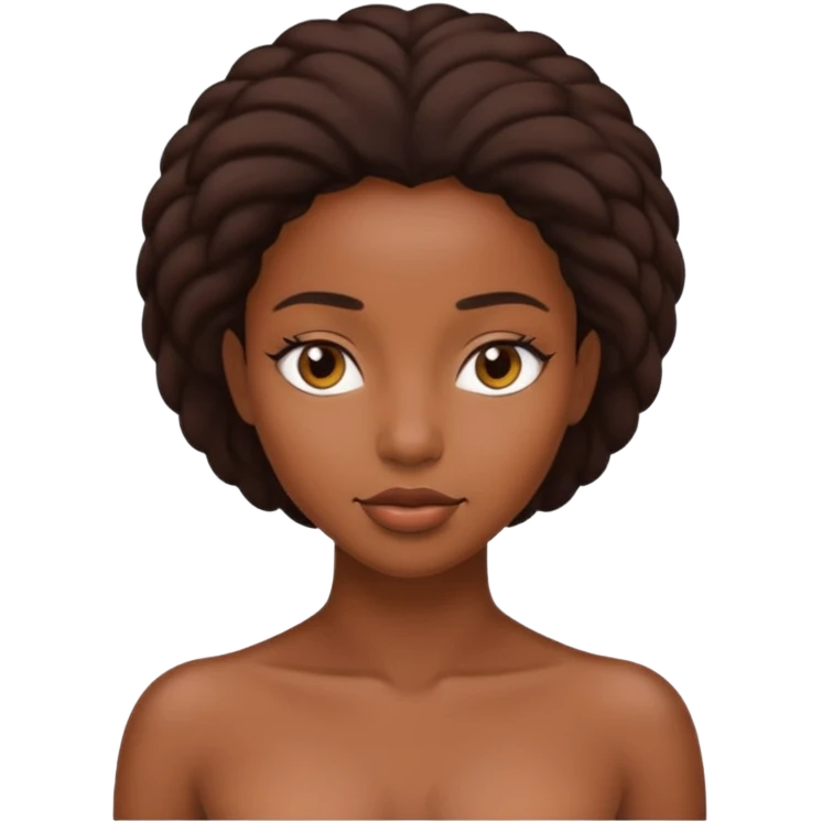 Naked black woman emoji