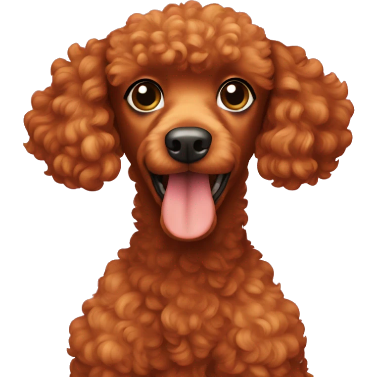 Red poodle emoji