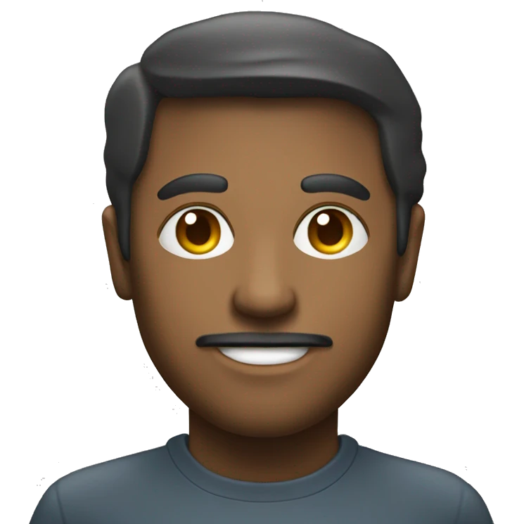 A man's face combined with the Telegram logo emoji