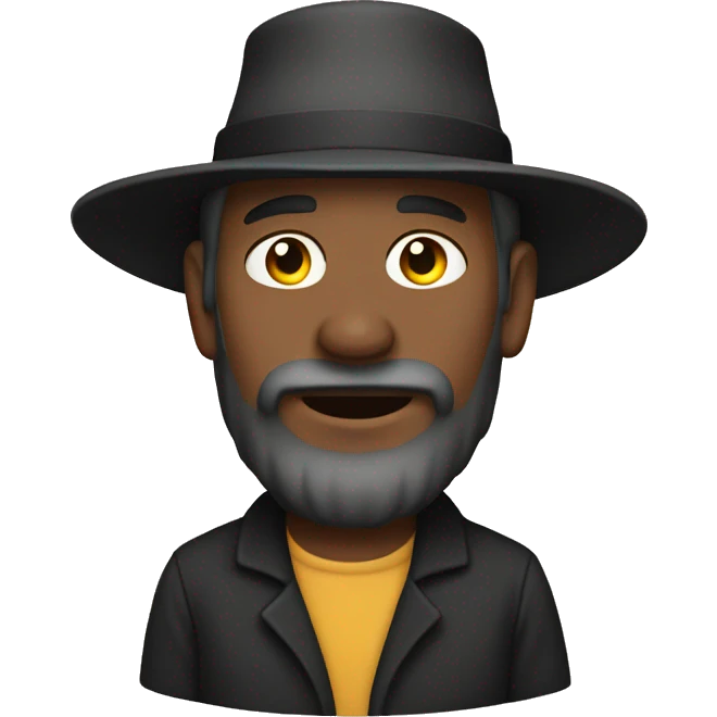 Amish Man wearing sun emoji