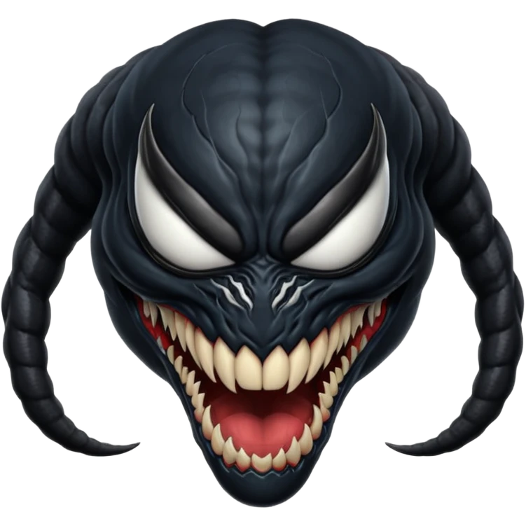 Venom head back view emoji