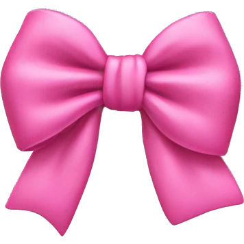 Wrinkle pink bow emoji