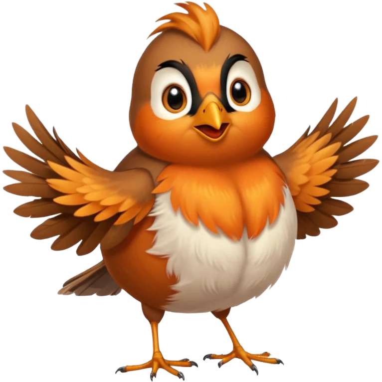 un rouge gorge danse emoji