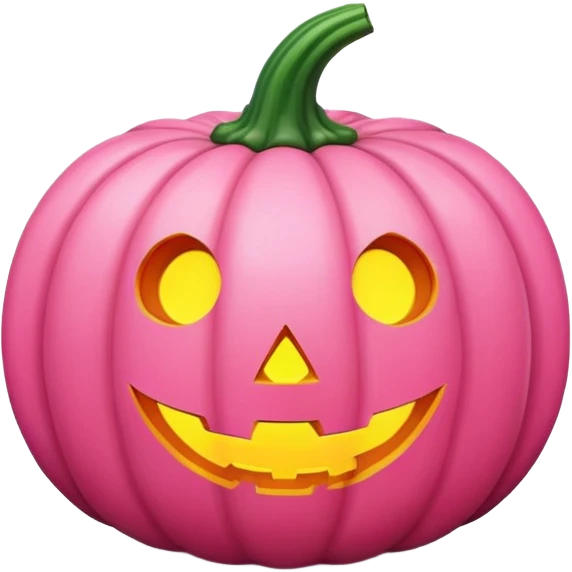 ultra realistic pink pumpkin emoji
