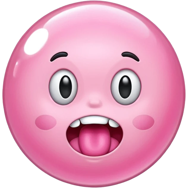 Chicle rosado emoji