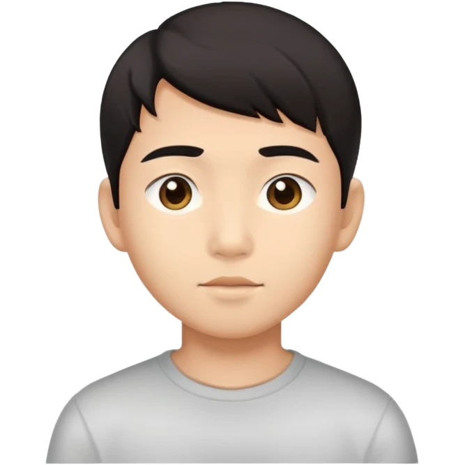 Asian descent boy face emoji