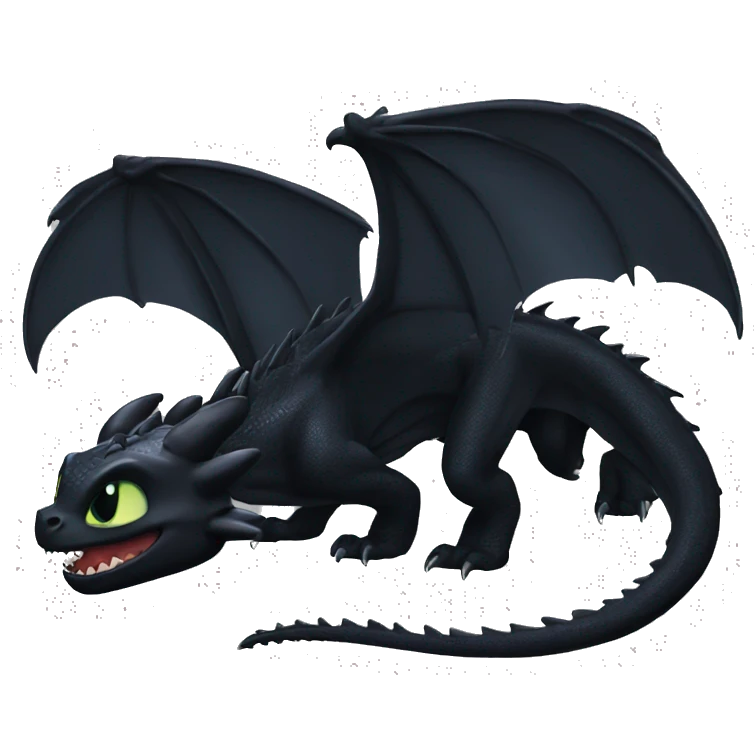 Night Fury Toothless dragon emoji