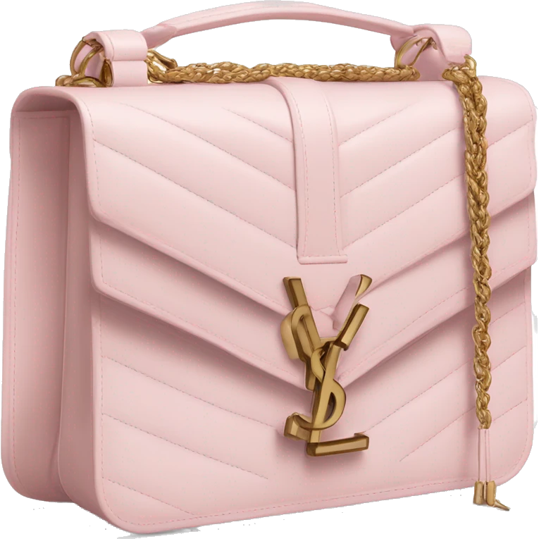 Pastel pink YSL bag emoji