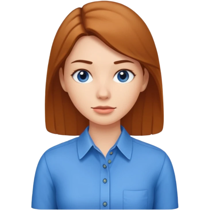 woman in a buttoned shirt emoji