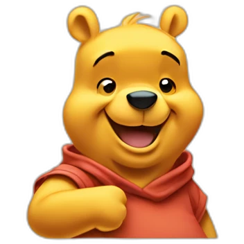 Winnie the pooh doing a thumbs up emoji