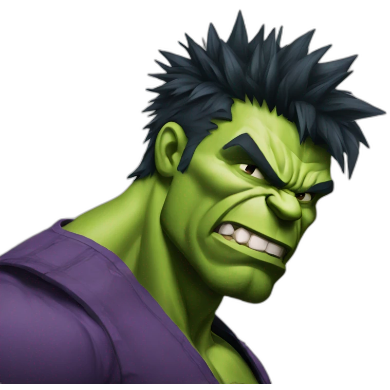 Hulk with punk hair punk creet emoji