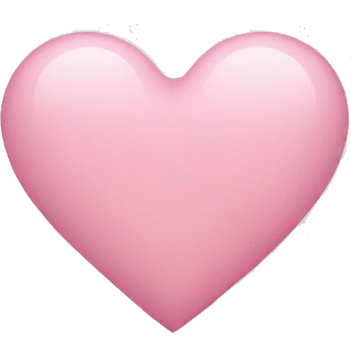 light pink heart  emoji