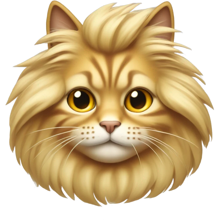 Cat looking like Donald trump emoji