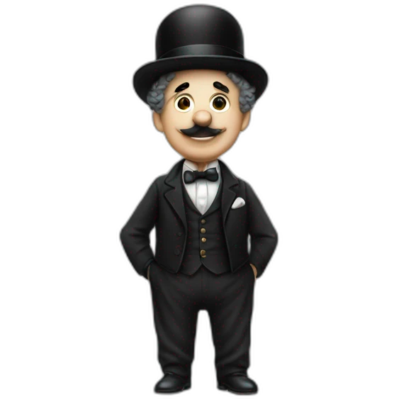 Charlie chaplin sans son chapeau emoji
