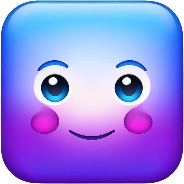 Blue and purple emoji