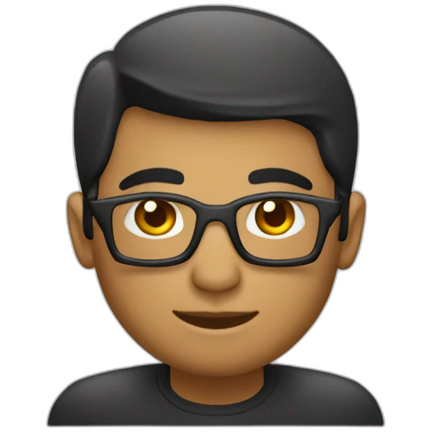 Java developer working on a thinkpad emoji