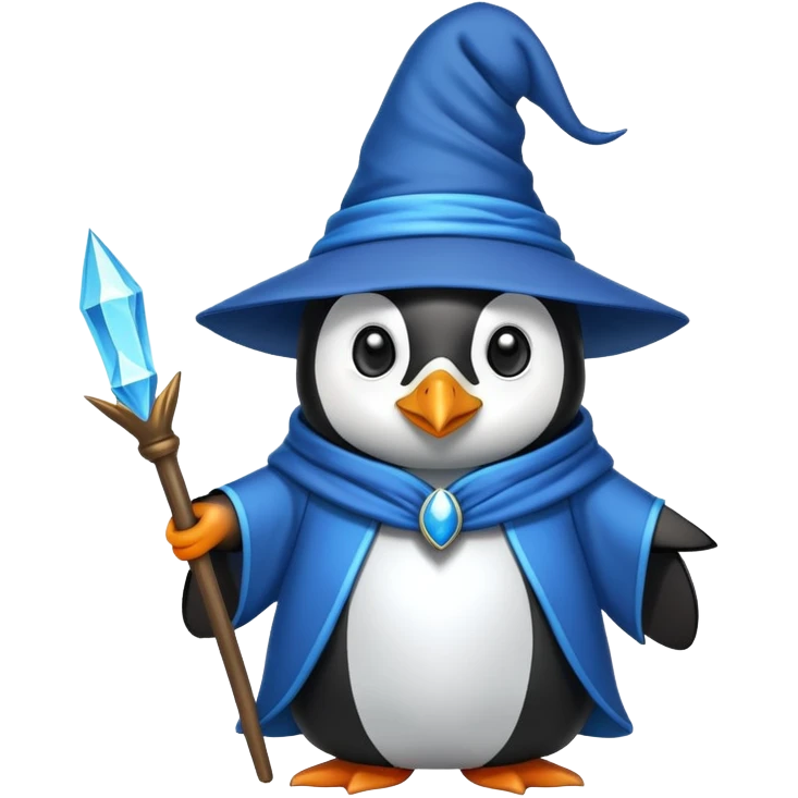 Penguin Wizard emoji