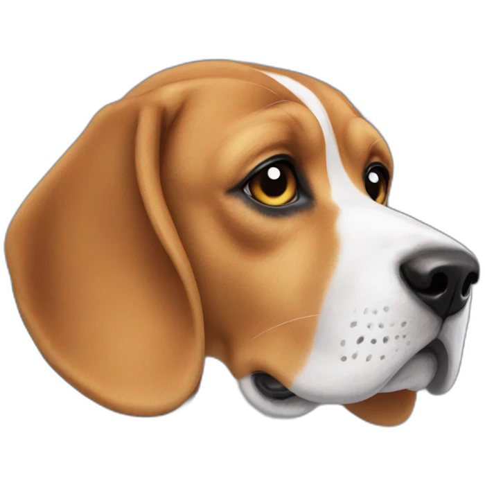 Beagle com bone emoji
