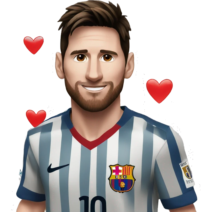 Messi in love  emoji