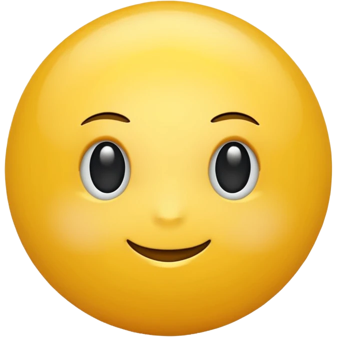 A sphere, yellow color emoji