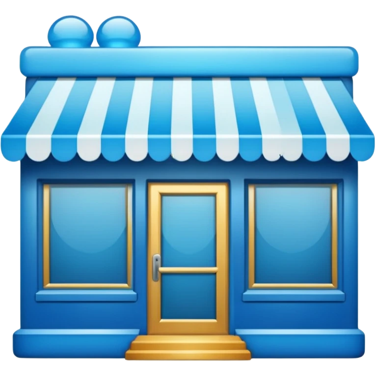 Emoji for an e-commerce marketplace: a web storefront, digital shop, or online shopping symbol. emoji