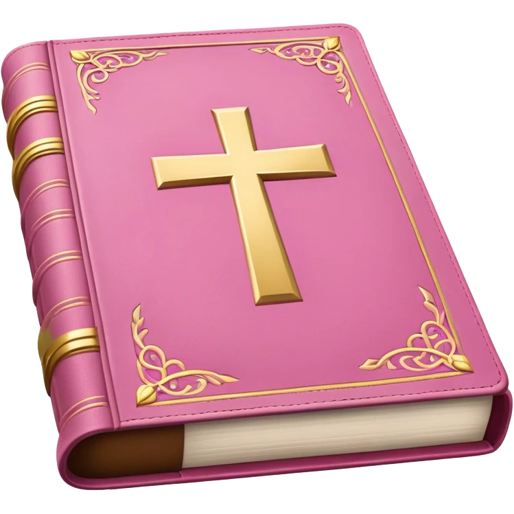 Pink holy bible emoji