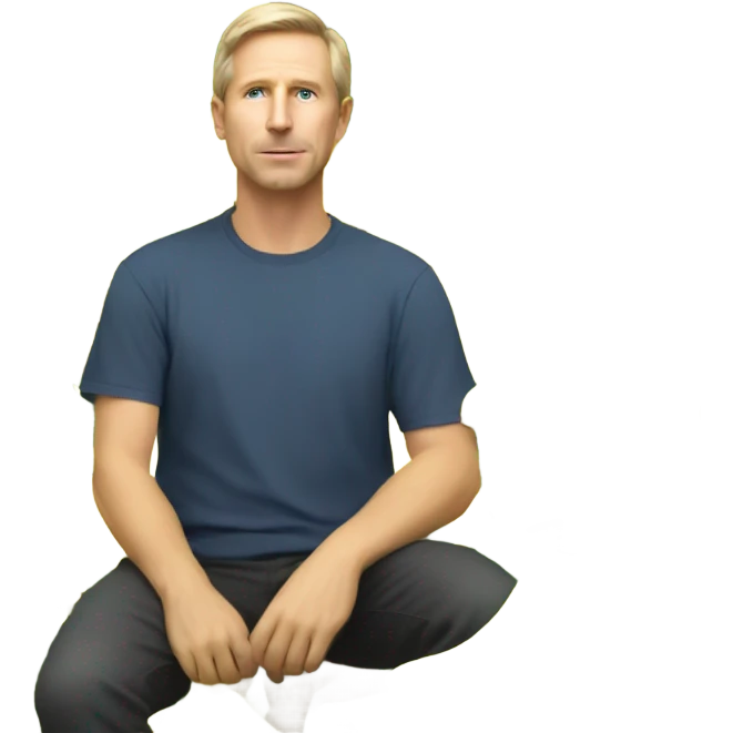 White guy in tree with bananas emoji