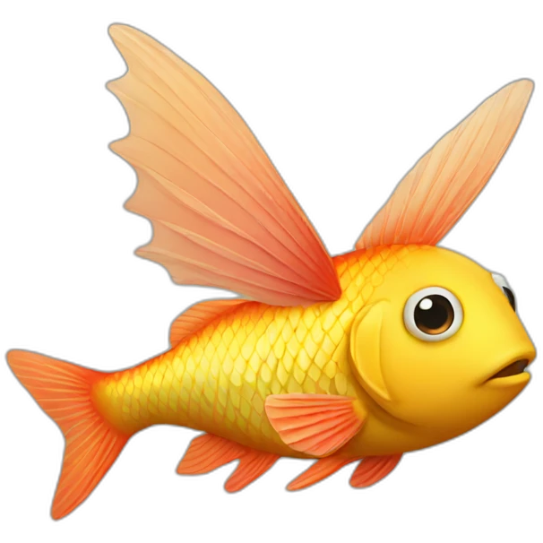 Fish with wings emoji