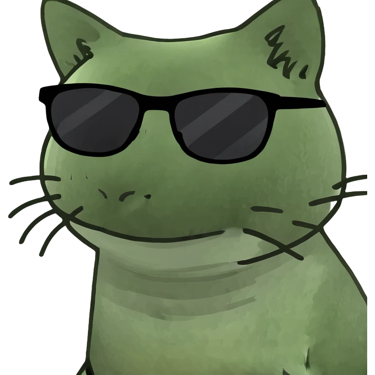 Cat with sunglasses emoji