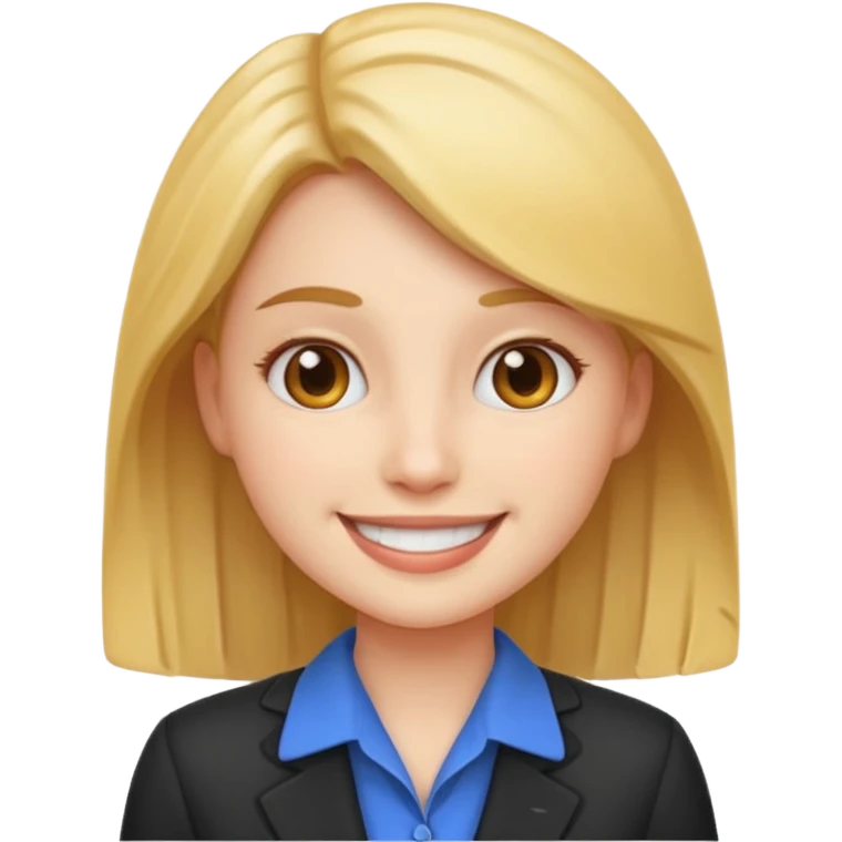 friendly and professional HR girl emoji emoji