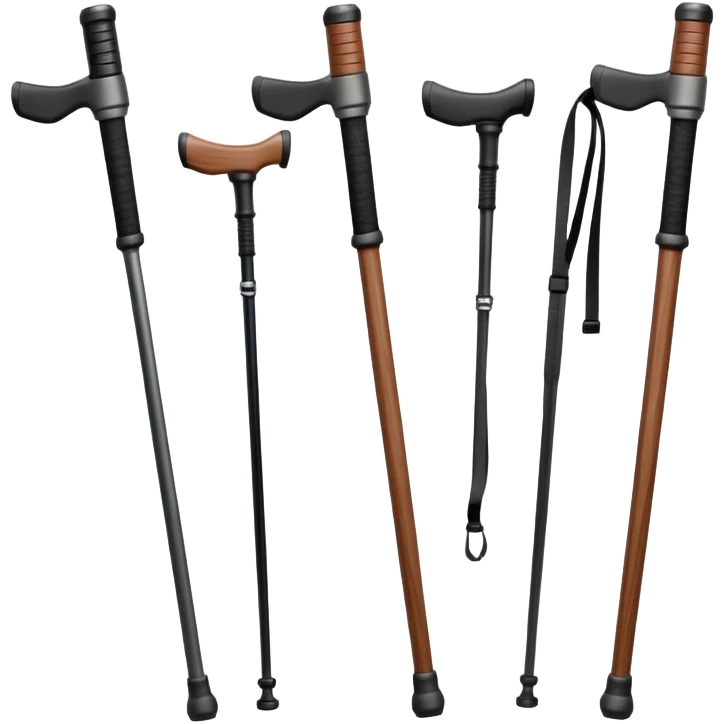hiking poles, trekking poles emoji