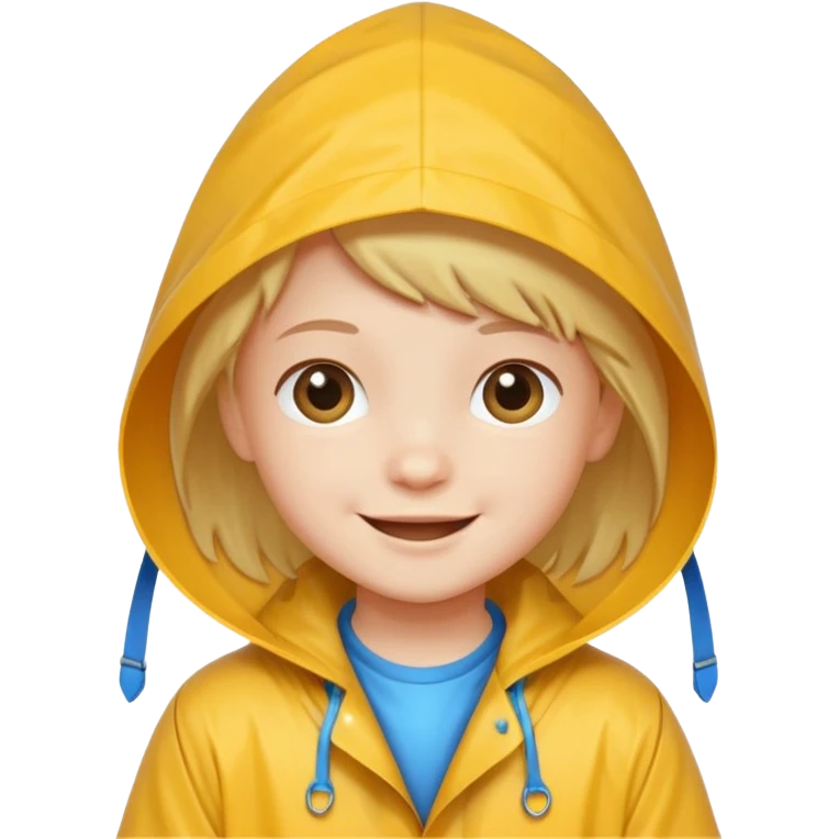 kid with raincoat emoji