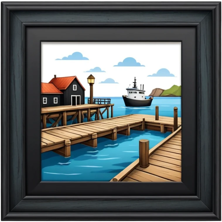 sea port no ships emoji