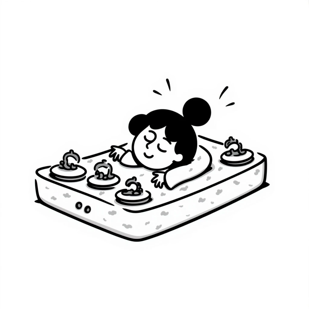 happy person napping on mattress of money emoji