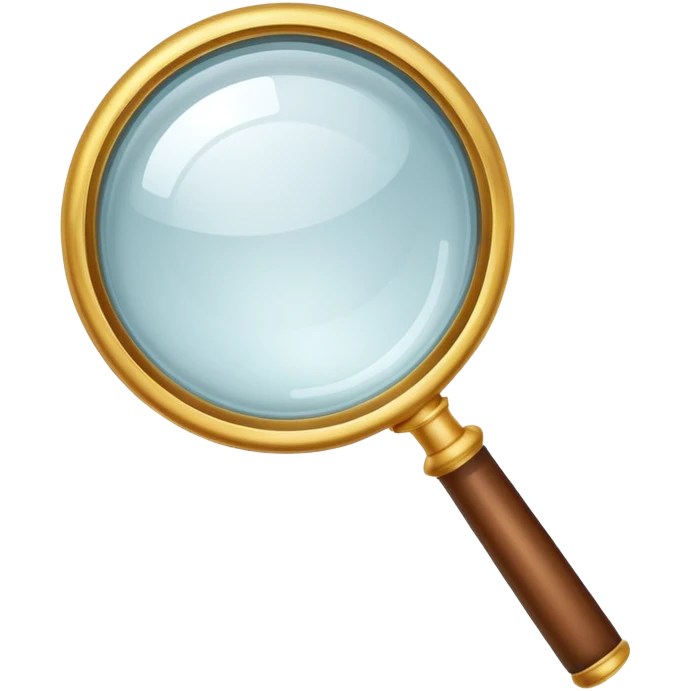 Magnifying glass analysing needs emoji