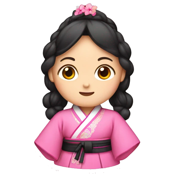 pink hanbok  emoji
