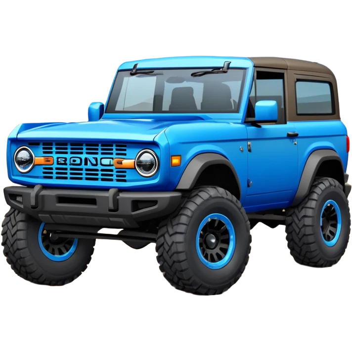 2024 blue ford bronco four door  emoji