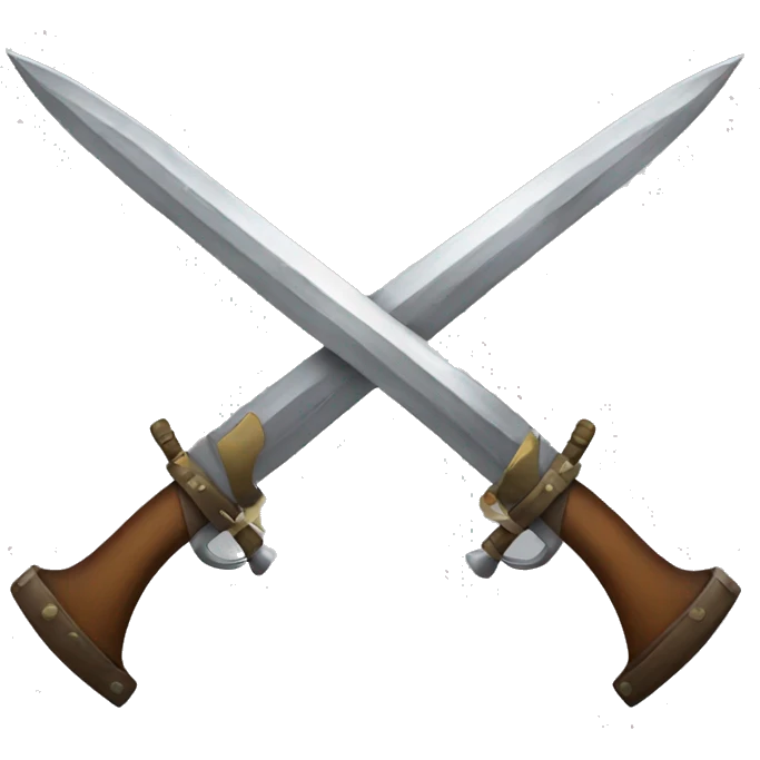 Crossed sword with rifle emoji