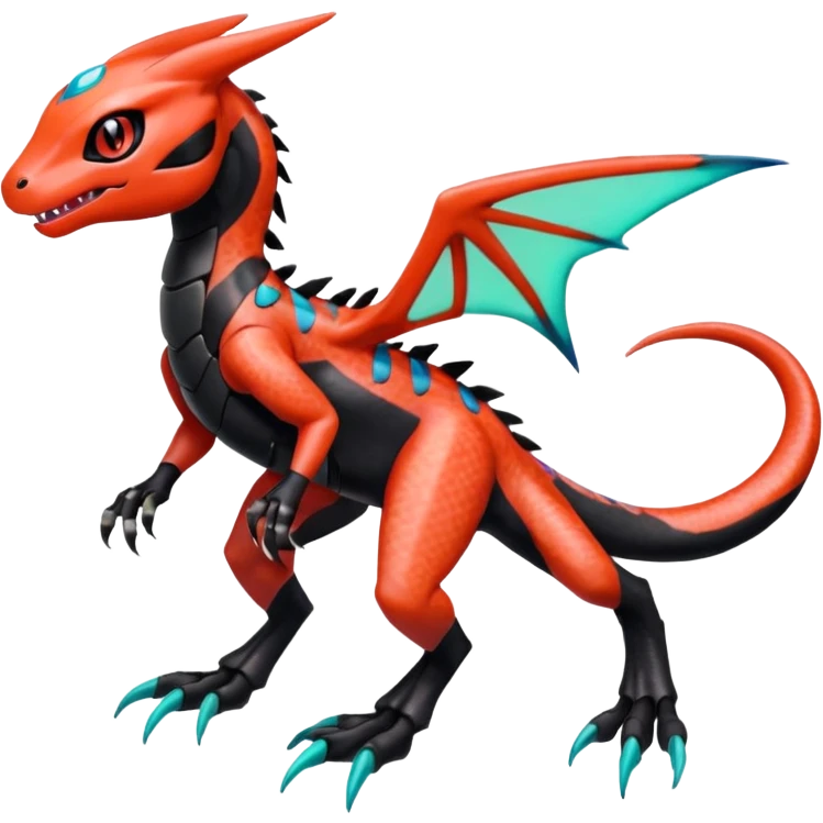 Meloetta-Guilmom-Salandit-Trico-Pokémon-Digimon-Fakémon-fusion-hybrid-creature emoji