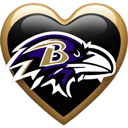 Baltimore ravens heart emoji