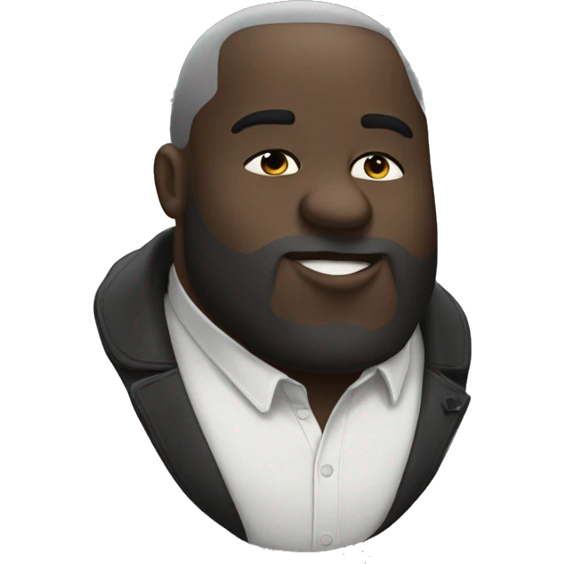 big black man kissing  emoji