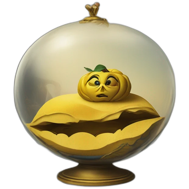 Persistence of Memory by Salvador Dali in the style of Disney’s Beauty and the Beast emoji