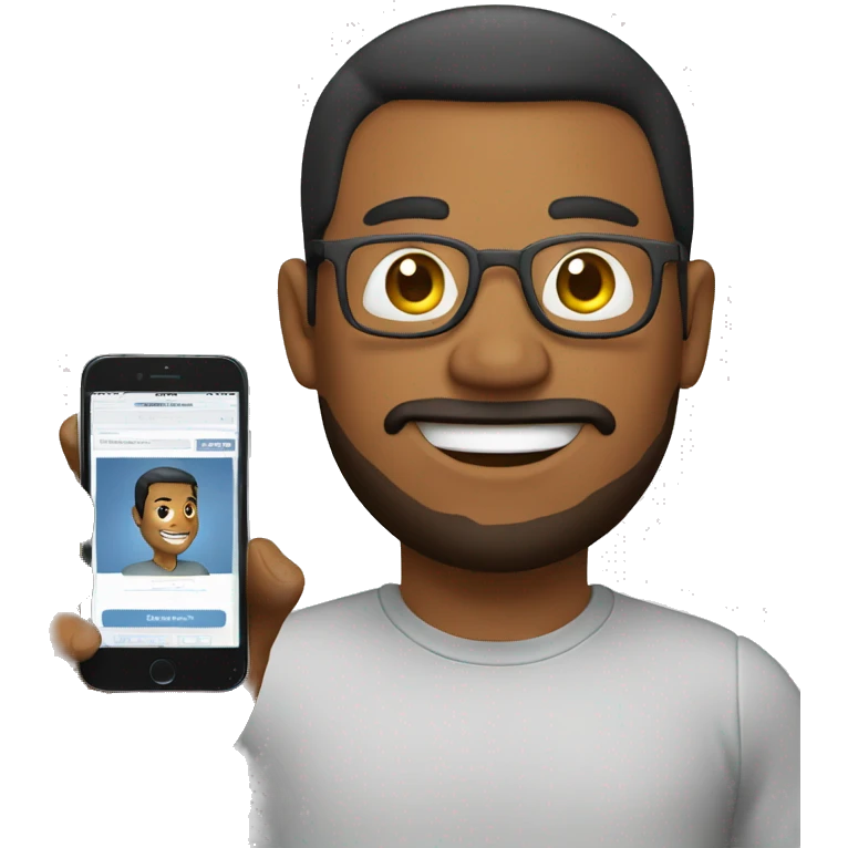 guy with website in hand emoji